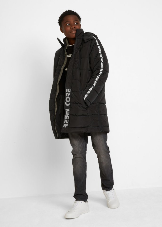 Jungen Winterparka mit Kapuze