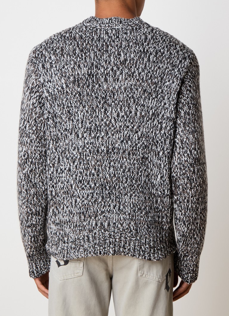 Palm Angels Chunky knitted sweater in wool blend with knitted pattern
