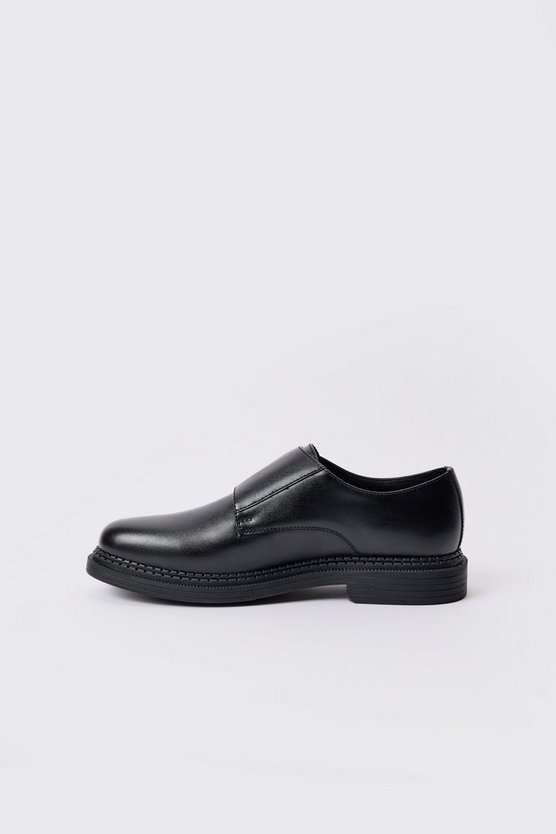 Schwarz PU-Loafer