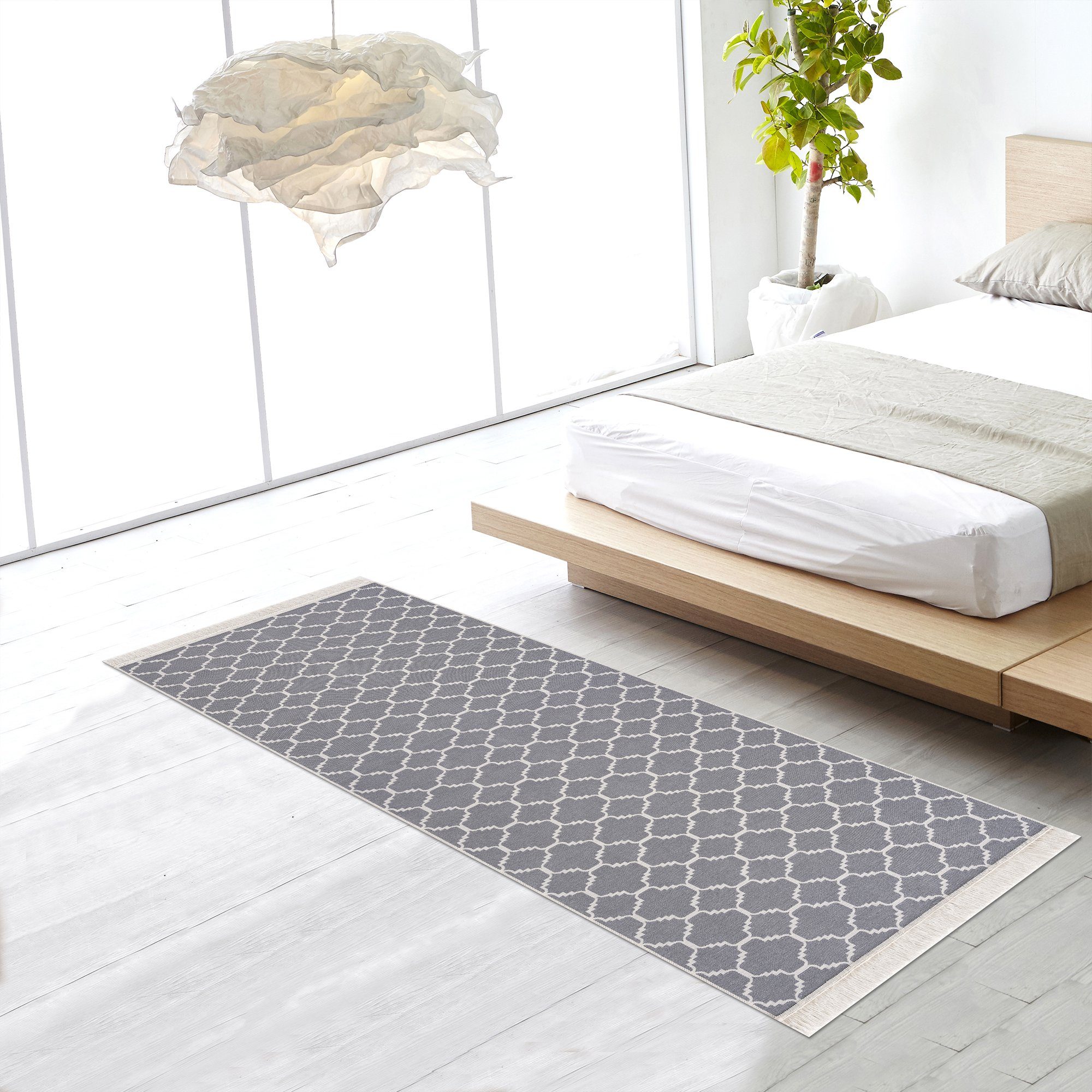 Teppich Kelim, Jimri, Läufer, Baumwolle, Wendeteppich, Wohnzimmer Teppich