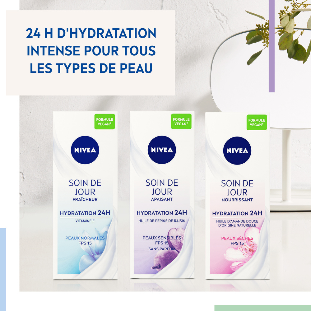 nivea ESSENTIALS - Crème de jour Sensitive Soin visage hydratante