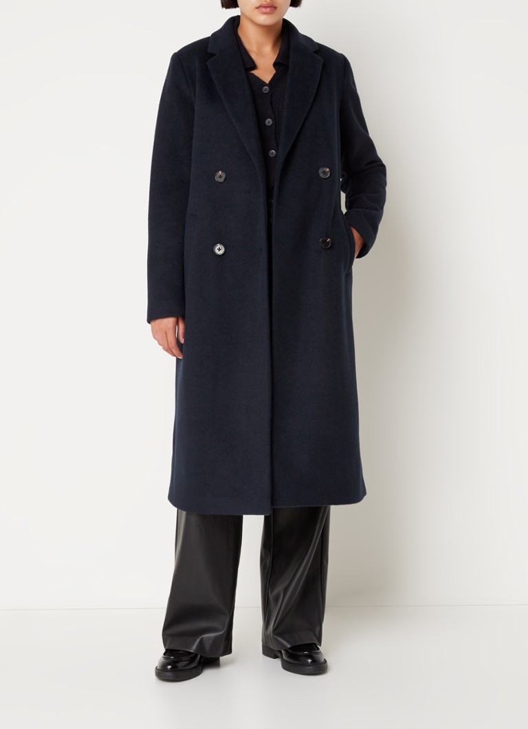 Modström Odelia double-breasted coat in wool blend