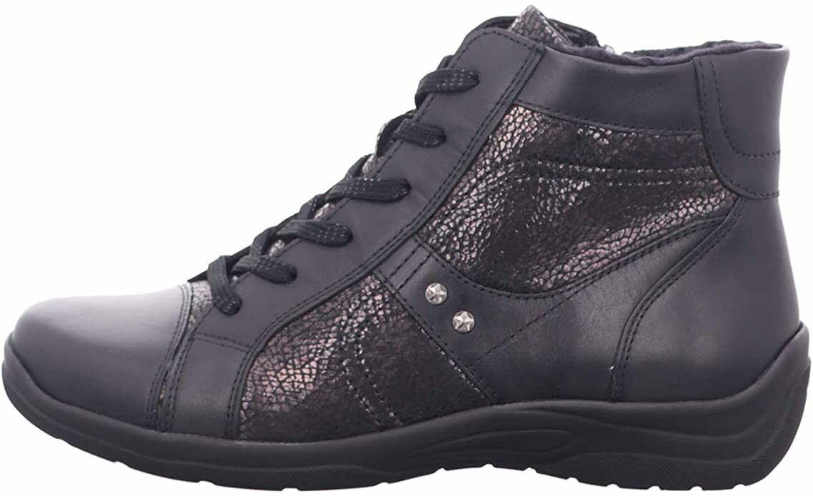 WALDLÄUFER Schnür-Stiefeletten schwarz MEMPHIS ZAC