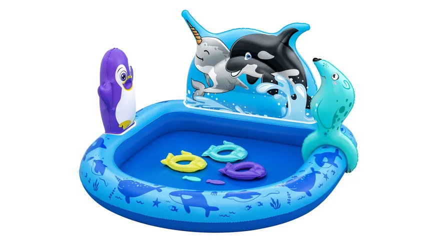 Bestway - Wasserspielcenter Polar Pals,134 x 131 x 73 cm