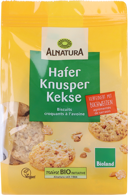 Alnatura Bio Hafer Knusper Kekse vegan