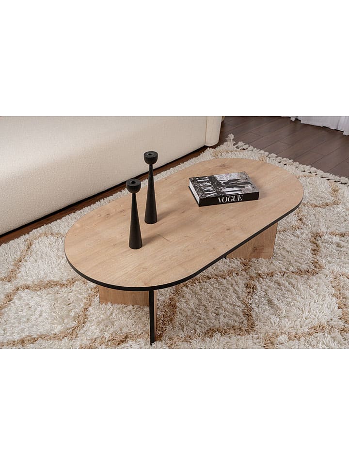 Scandinavia Concept Couchtisch ''Sable'' in Hellbraun/ Schwarz - (B)119 x (H)39,8 x (T)60 cm günstig kaufen onesize