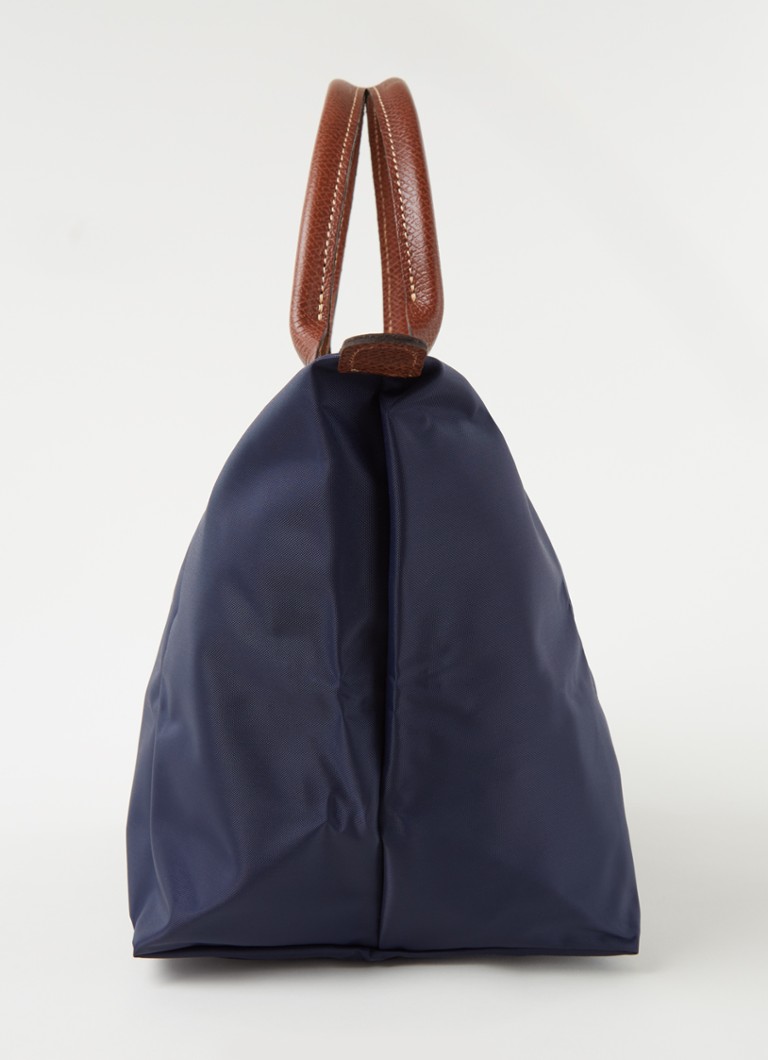 Geantă Longchamp Le Pliage M cu detalii din piele