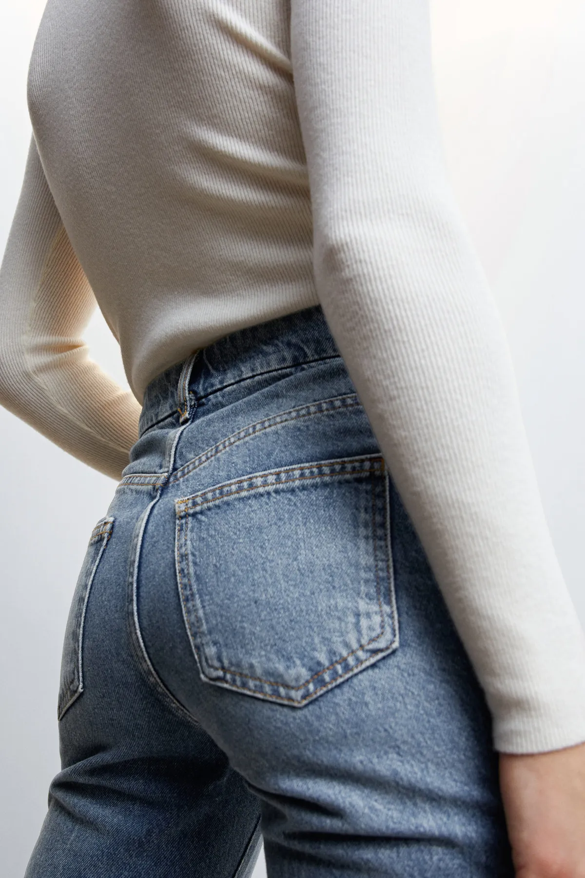 MANGO  37027765 Jeans Dunkel Vintage Blau