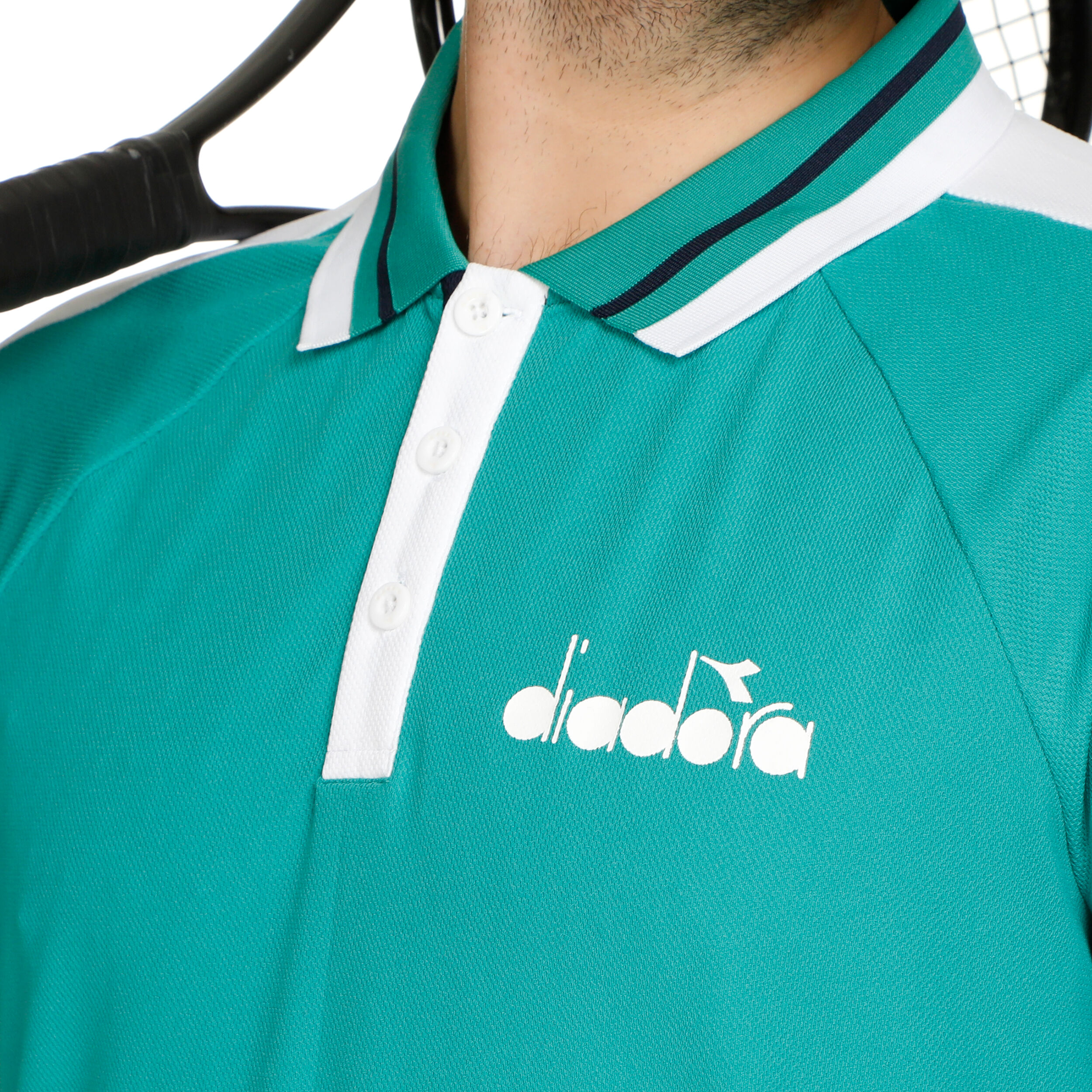 Icon Polo Herren - Grün, Weiß