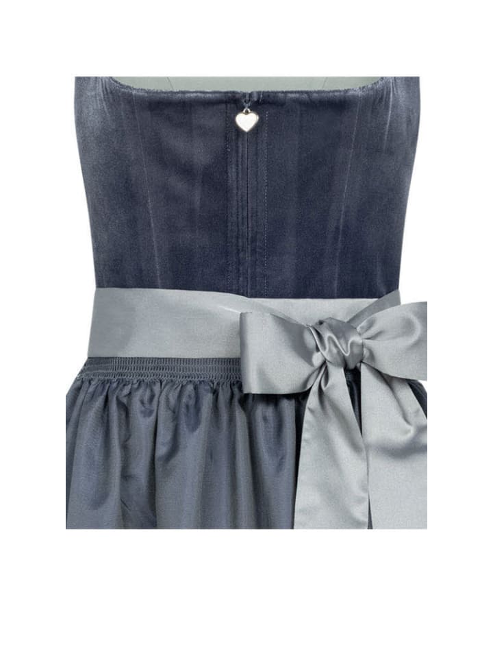 Nübler Midi Dirndl Evi in Blau günstig kaufen