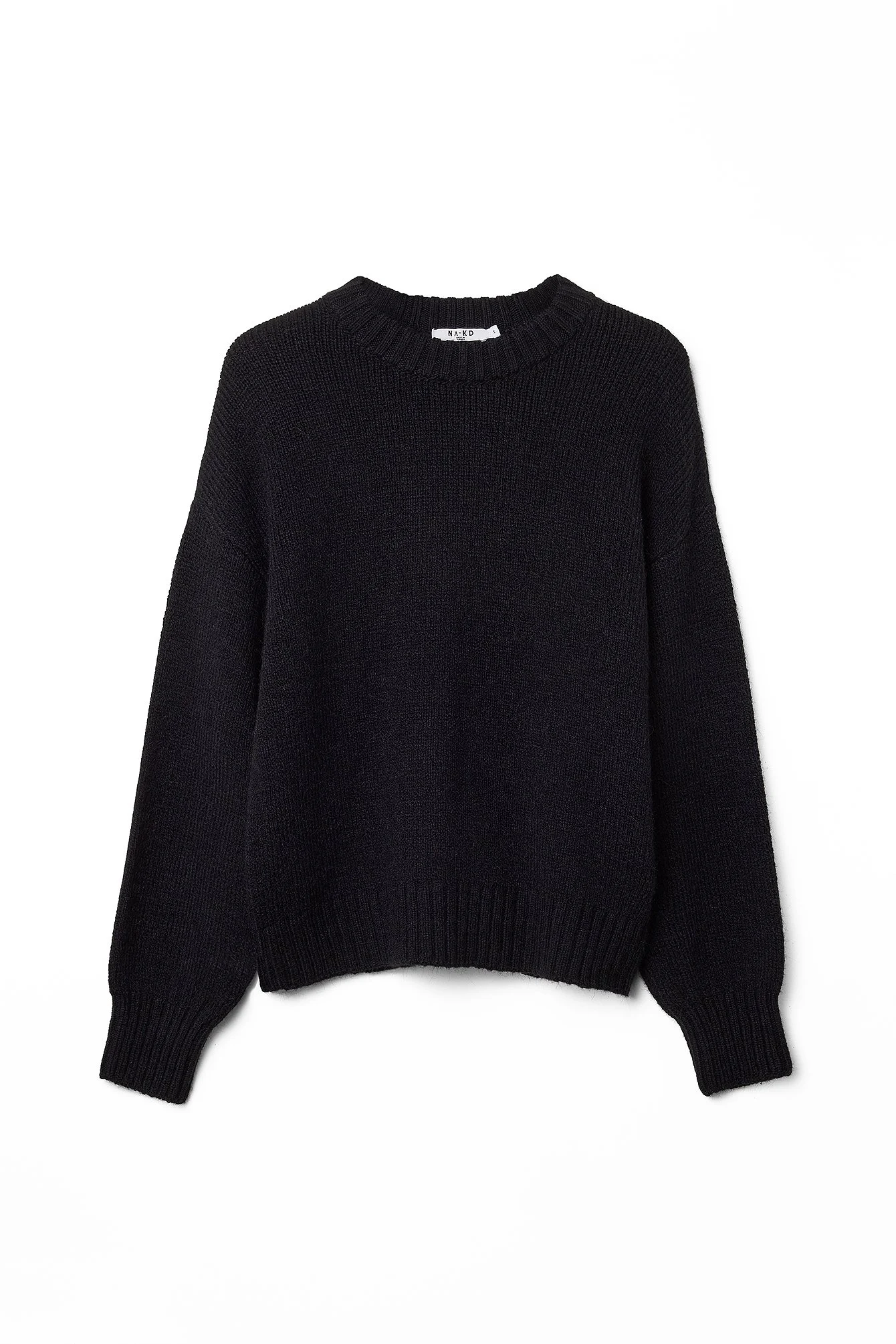 Rundhalsausschnitt Strickpullover