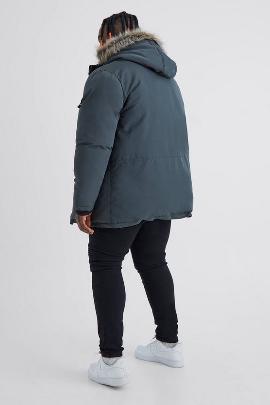 Plus Arctic Parka mit Kunstpelzkapuze