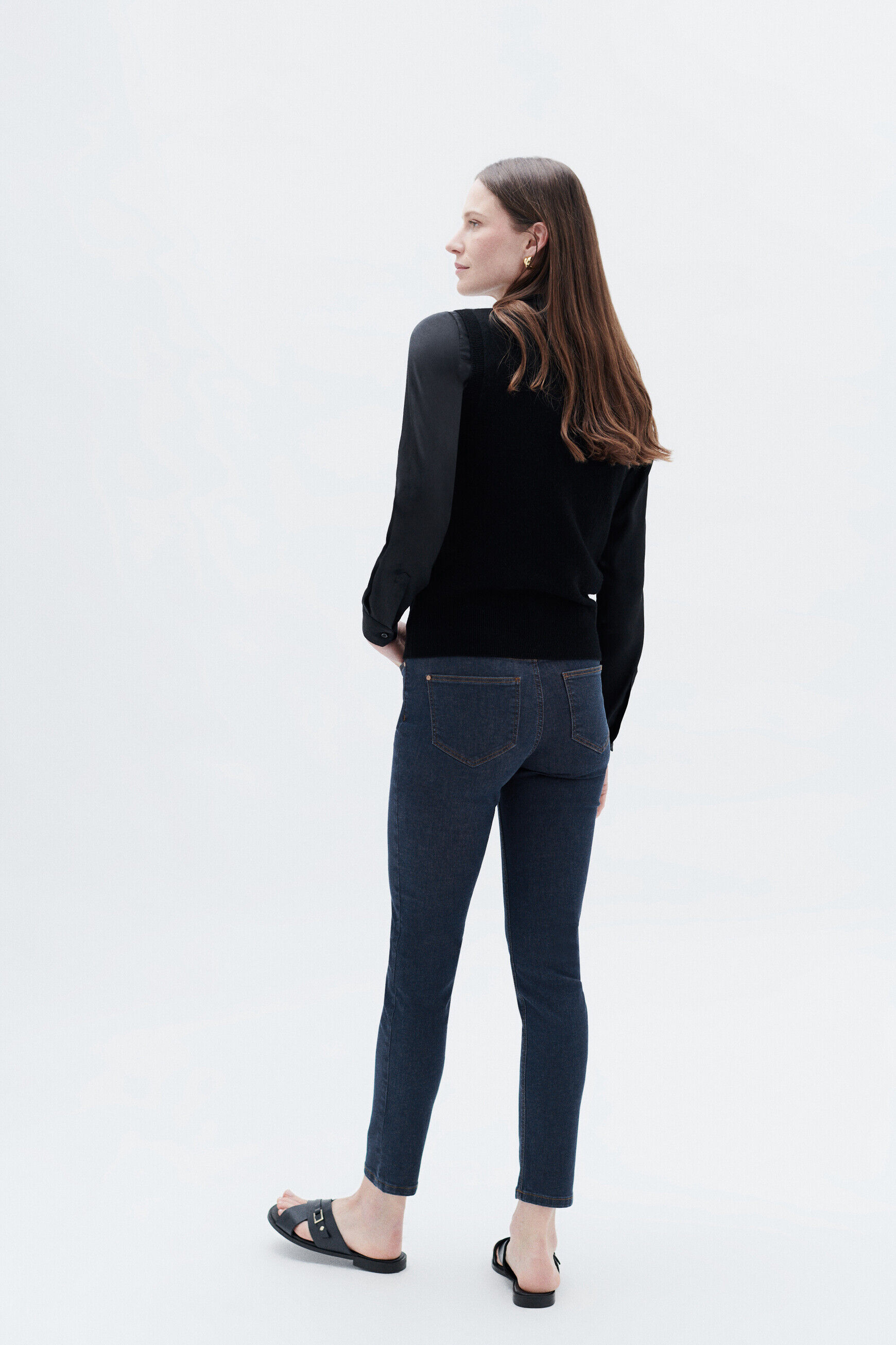 pantalon tom denim double stone femme