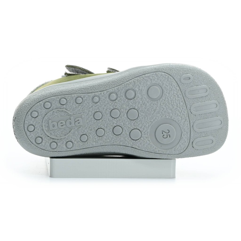 Beda Nick mit Membran (BF 0001/W/M/NUB) grüne Barfuß-Stiefeletten