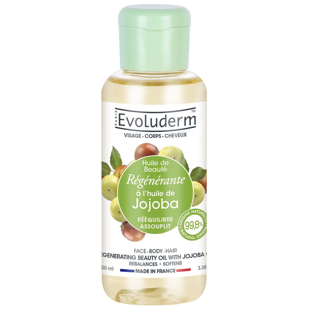 evoluderm Huile de Beauté Huile de Beauté Régénérante à l'Huile de Jojoba - 100 ml