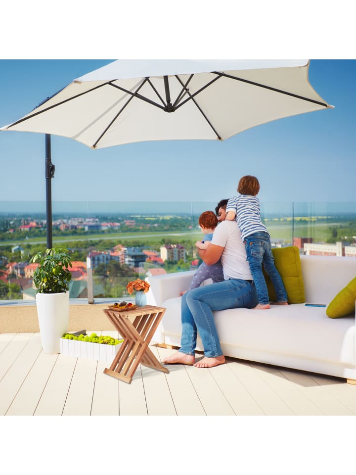 relaxdays Klapptisch in Natur - (B)34 x (H)44,5 x (T)28 cm günstig kaufen onesize