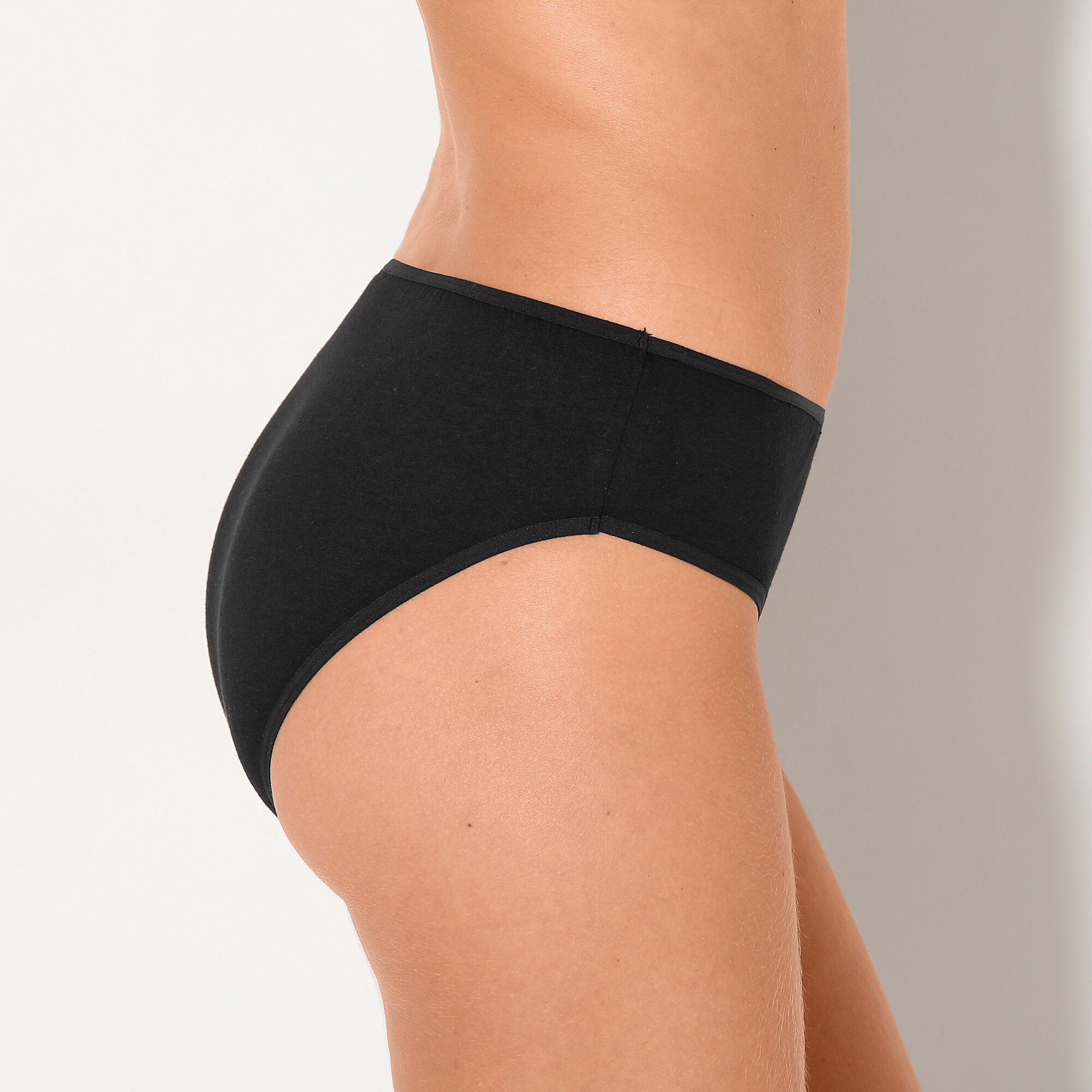 Culotte forme taï en coton extensible uni – lot de 10