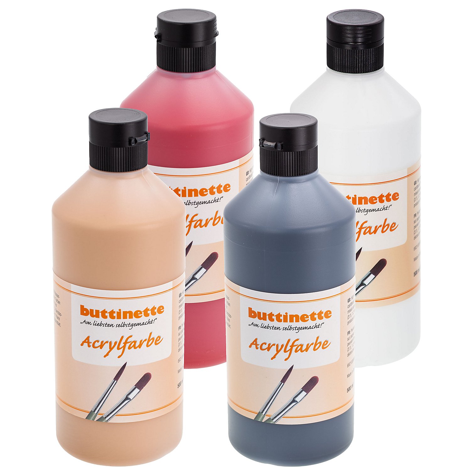 buttinette Acrylfarbe in verschiedenen Farbtönen, 500 ml