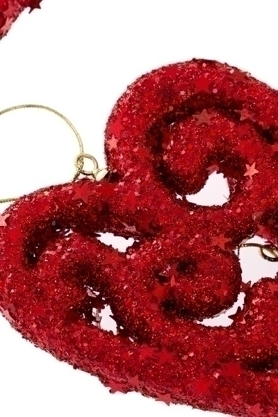 MyFlair Hänger Herz 6er Set rot 13 cm