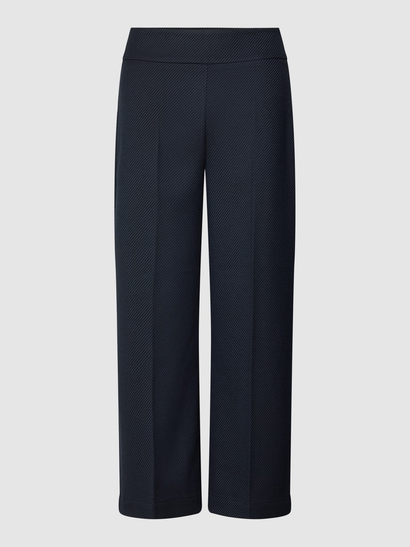 Hose mit fein strukturiertem Muster Modell 'Misha' in marineblau