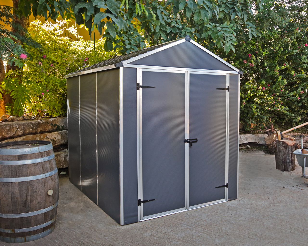 Canopia by Palram Canopia Palram Gerätehaus Rubicon Shed 6x8 dark grey