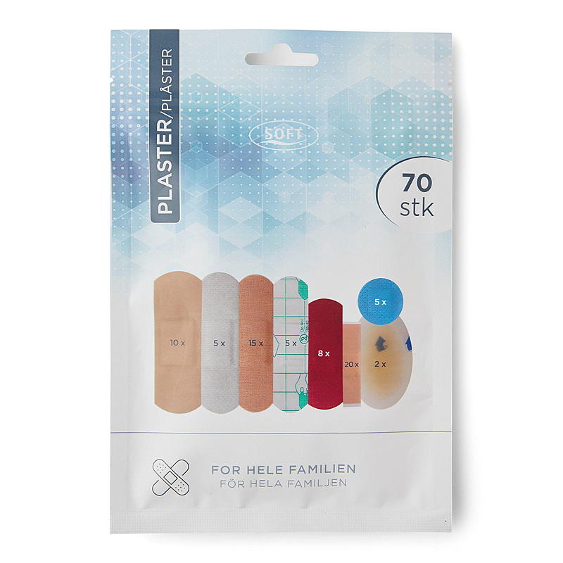 Soft Plaster 70 stk assorterte størrelser