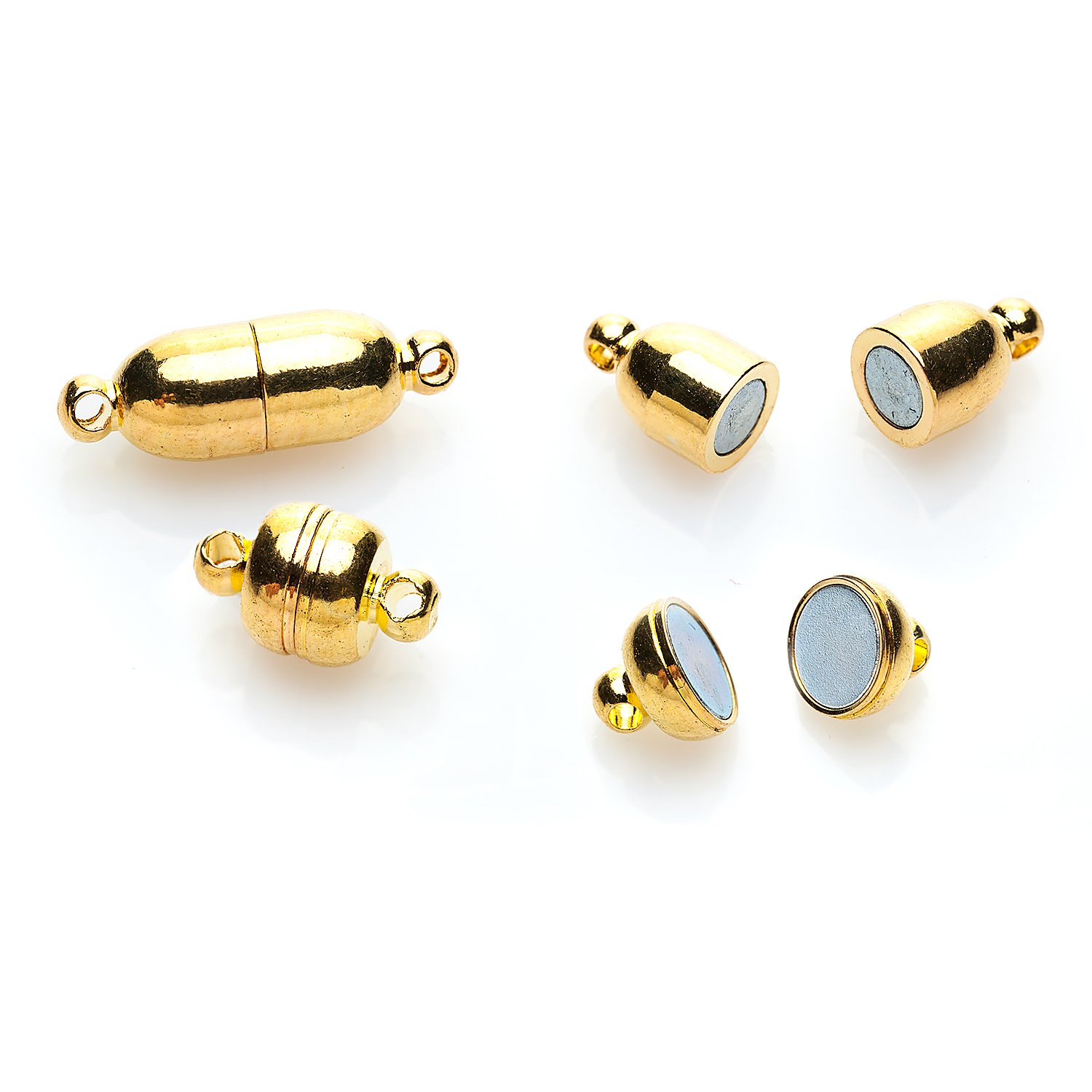 Magnetverschlüsse, gold, 4 Paar