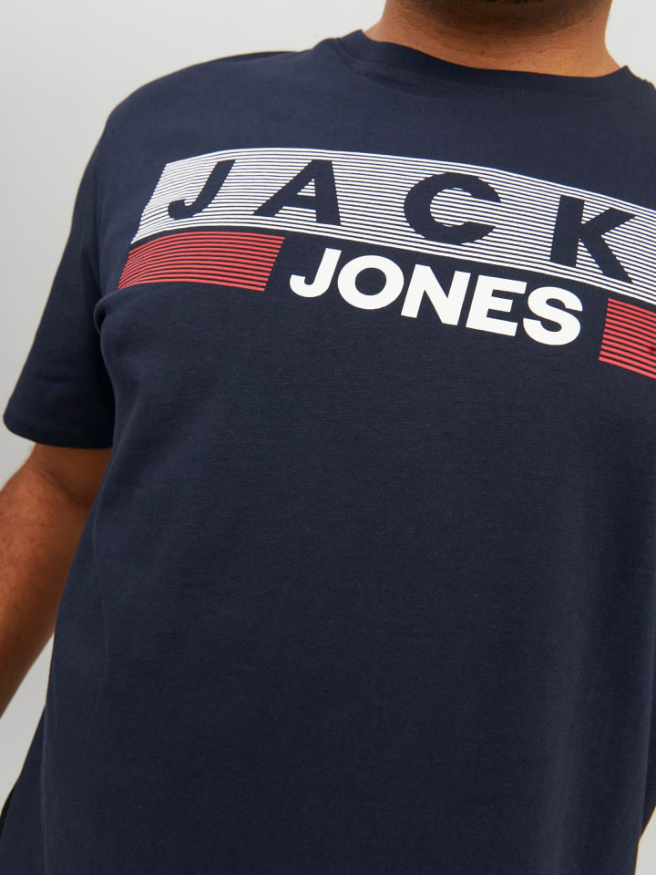 JACK & JONES PLUS T-shirt in Navy Blazer günstig kaufen