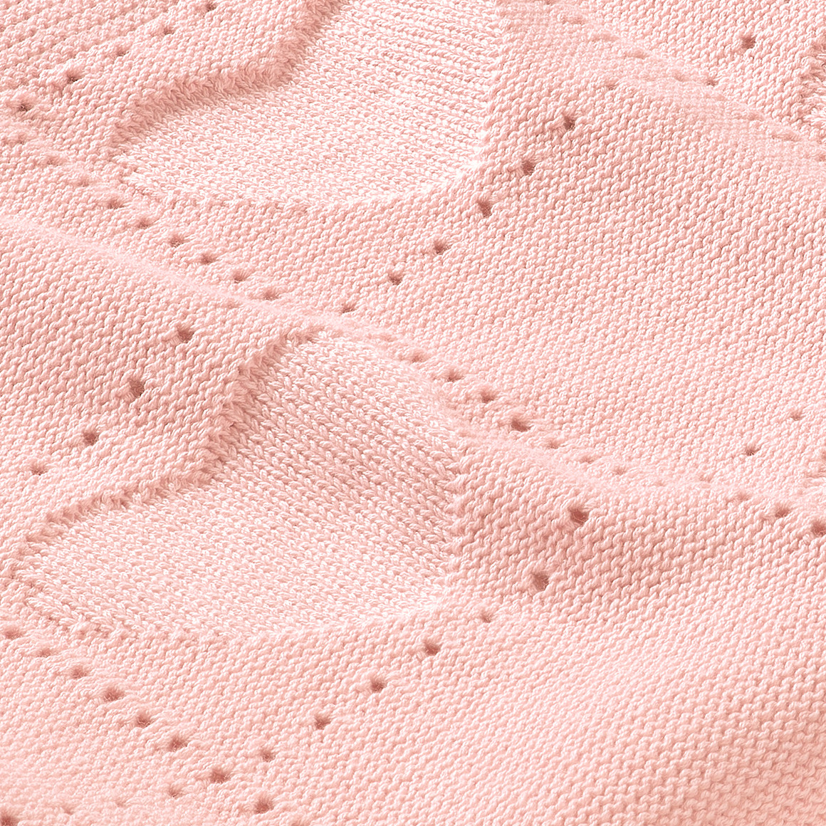 Strickdecke mit Herz-Allover