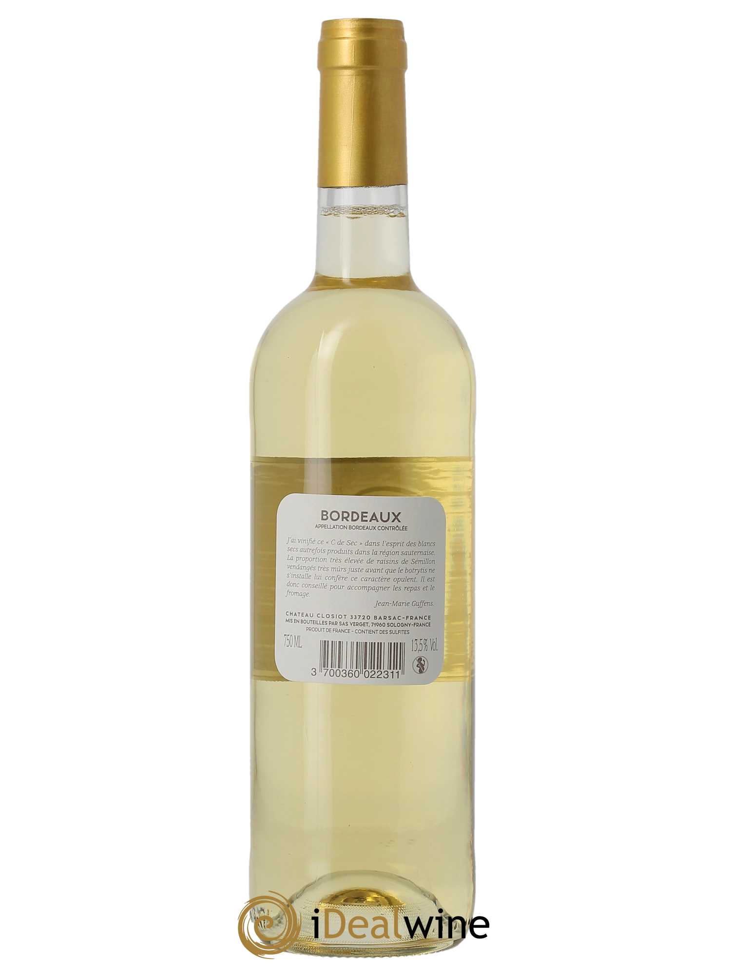 Château Closiot  2022 - Lot de 1 Bouteille