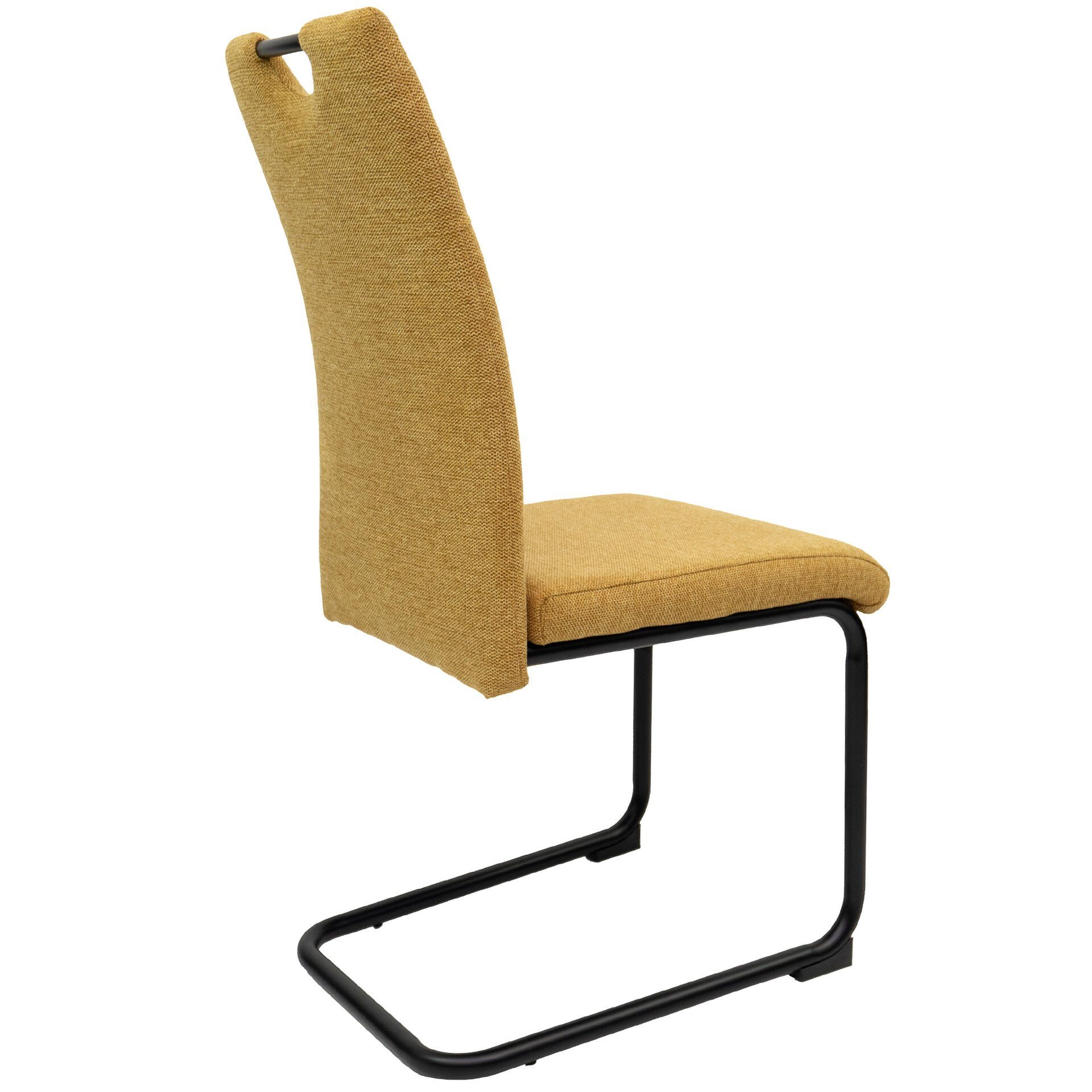 TRISENS Freischwinger Marcello (einzeln oder im 2er, 3er, 4er Set, 1 St), Schwingstuhl mit robustem Metallgestell in Stoff-Optik