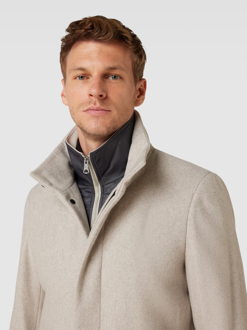 Mantel in Melange-Optik Modell 'Harvey' in taupe