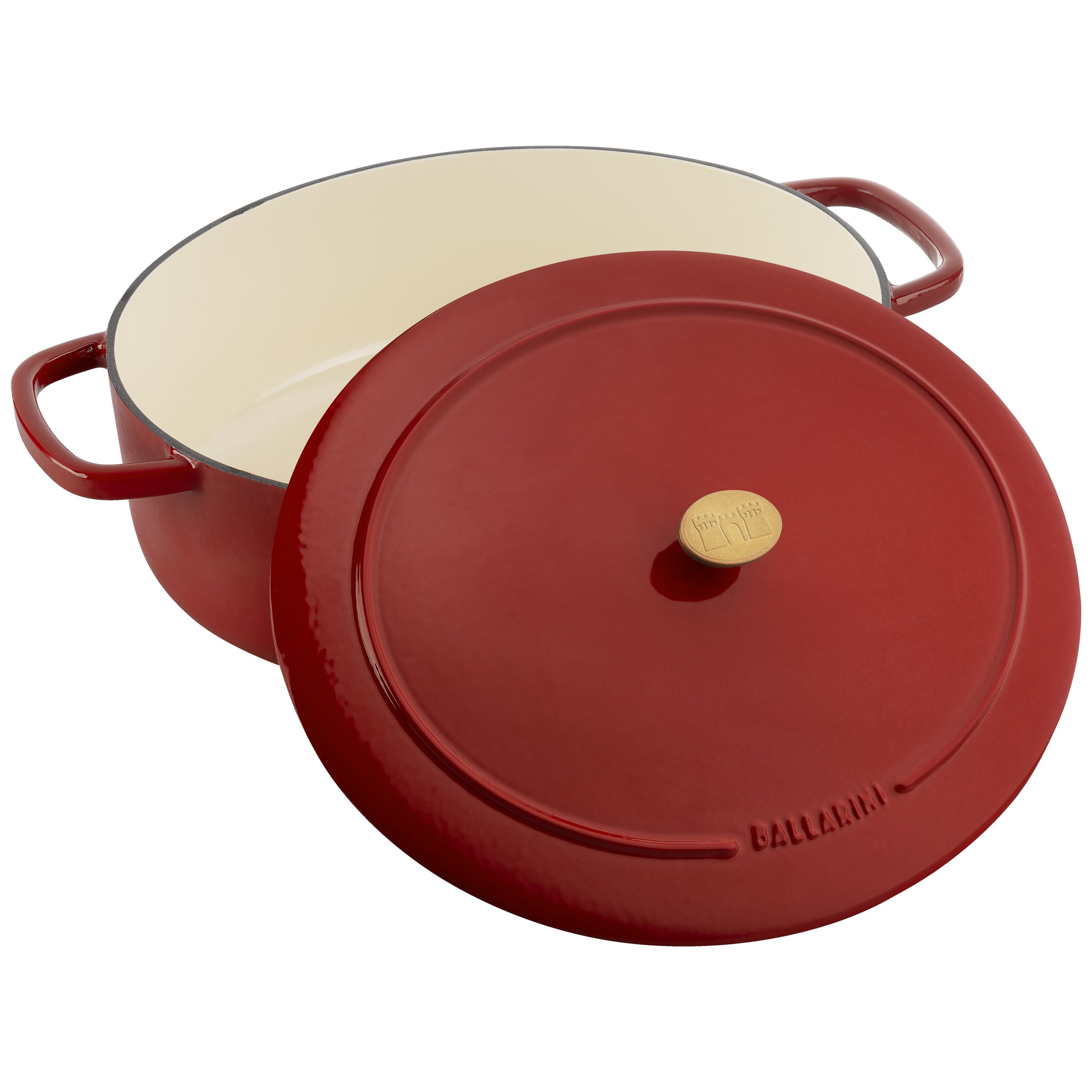 Cocotte 37 cm, oval, Rot, Gusseisen