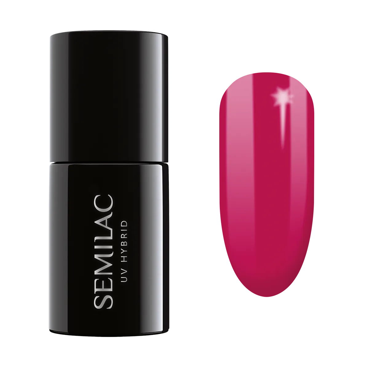 „Semilac“ UV hibridinis nagų lakas, 103 elegantiška avietė