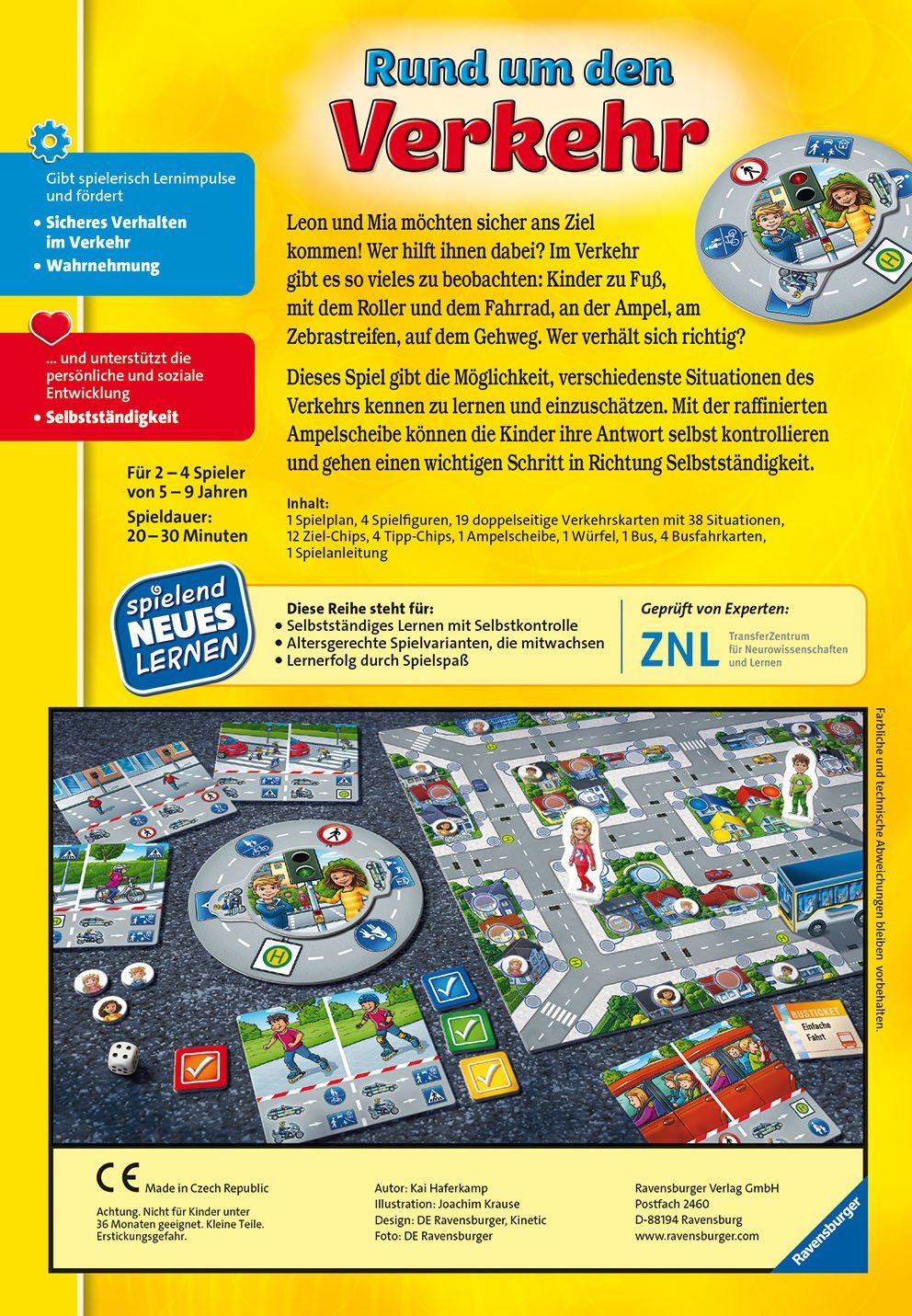 Ravensburger Spiel, Lernspiel Rund um den Verkehr, FSC® - schützt Wald - weltweit; Made in Europe