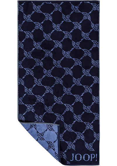 JOOP!, Handtuch, 50 x 100 cm, navy gemustert