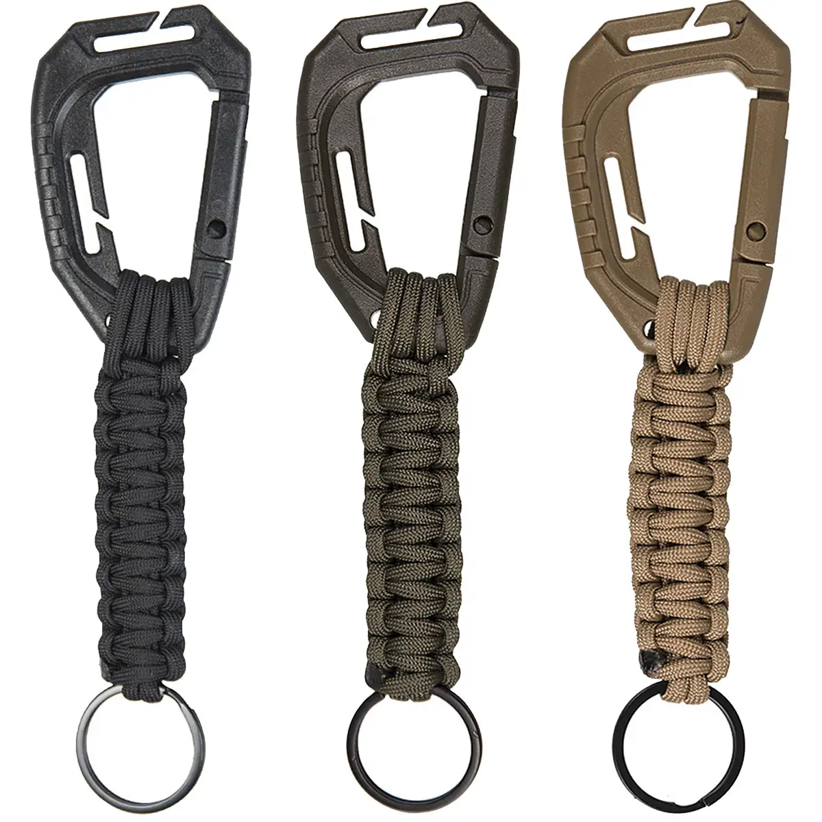 Schlüsselanhänger Paracord mit Karabiner versch. Farben