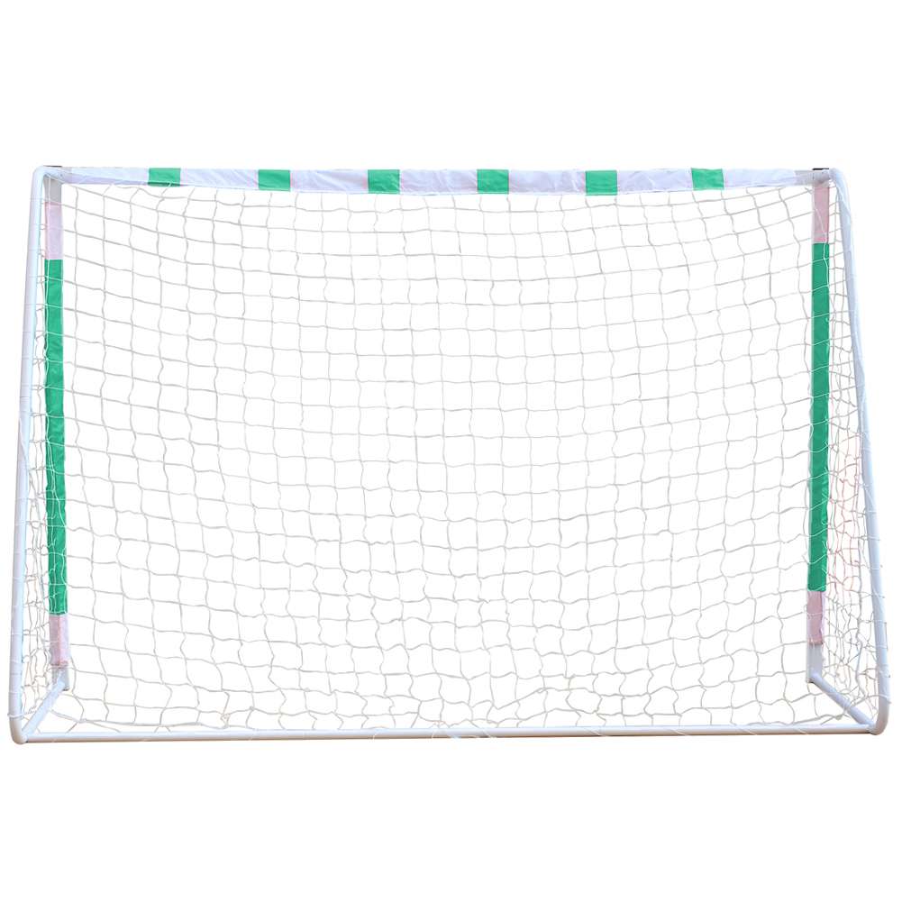 MUWO großes Fußballtor aus Stahl 3 x 2 m grün/weiß