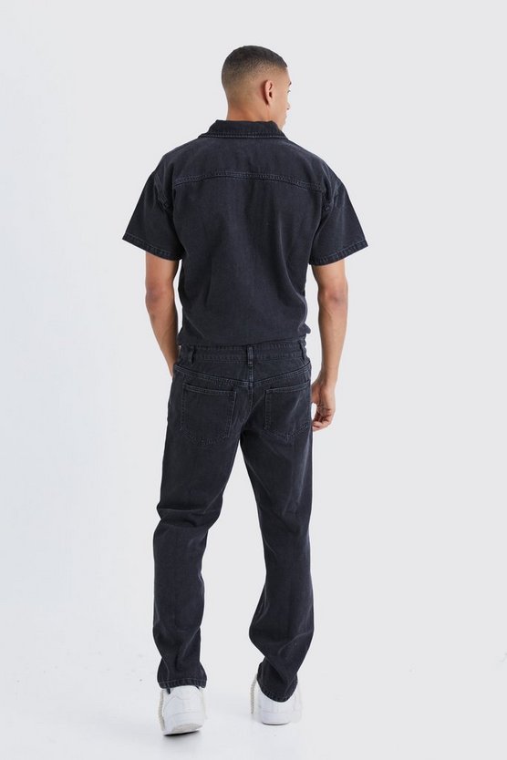 Lockerer Denim-Jumpsuit