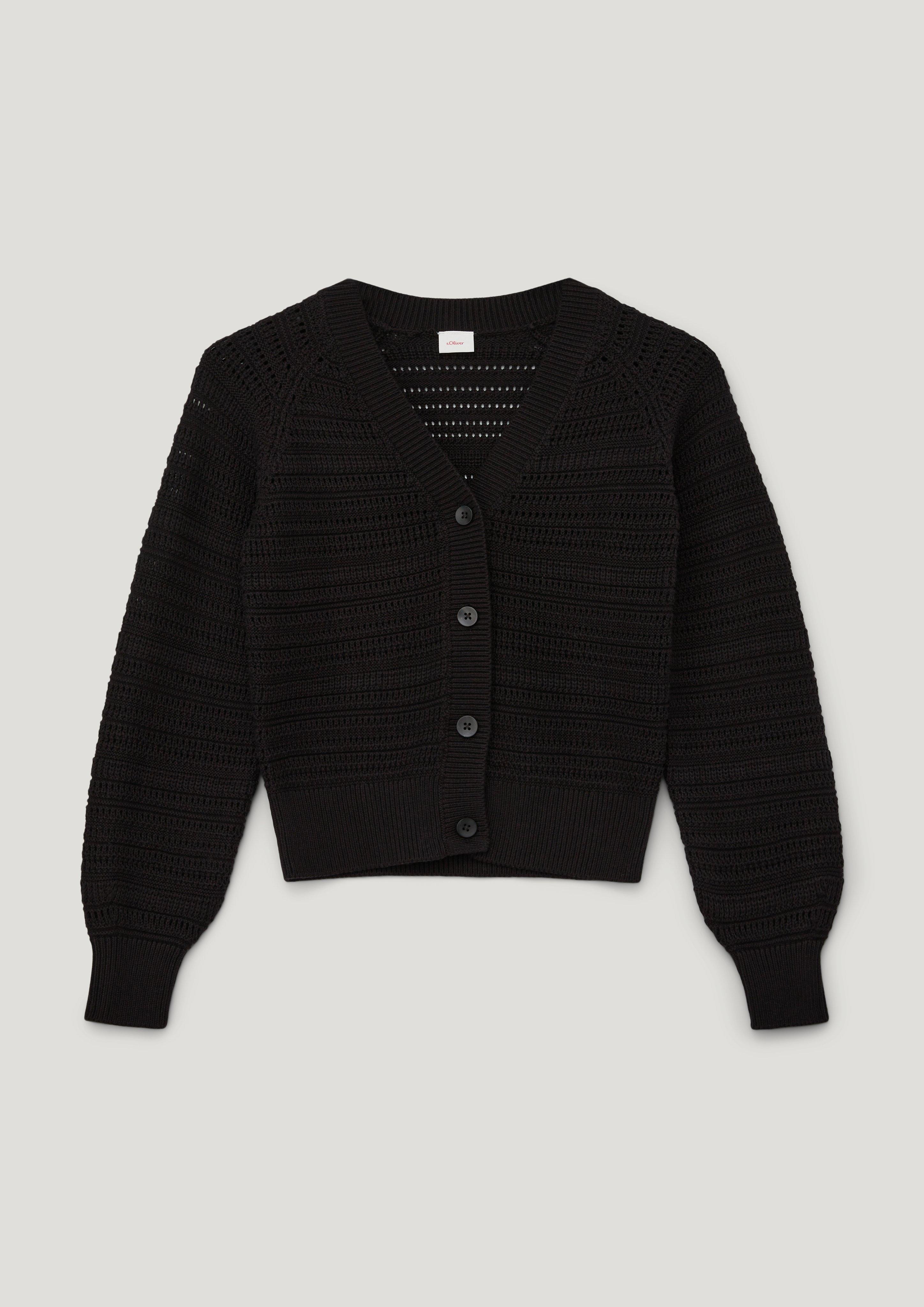 Strickjacke mit Musterstruktur  2133940-9999