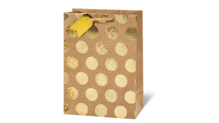 bsb Gechenktasche ca. A4 Golden Dots