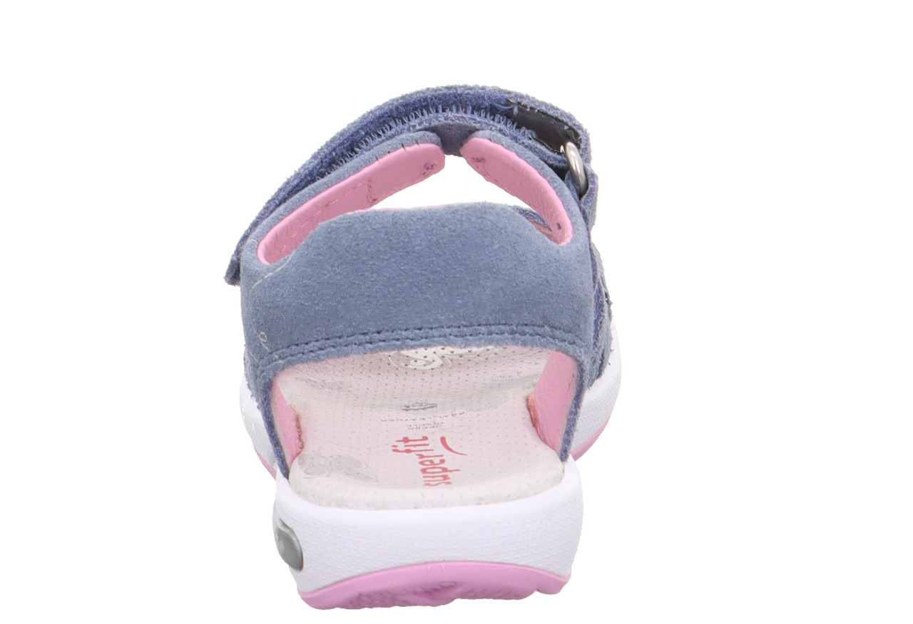EMILY - Blau/Rosa Sandale mit Klettverschluss