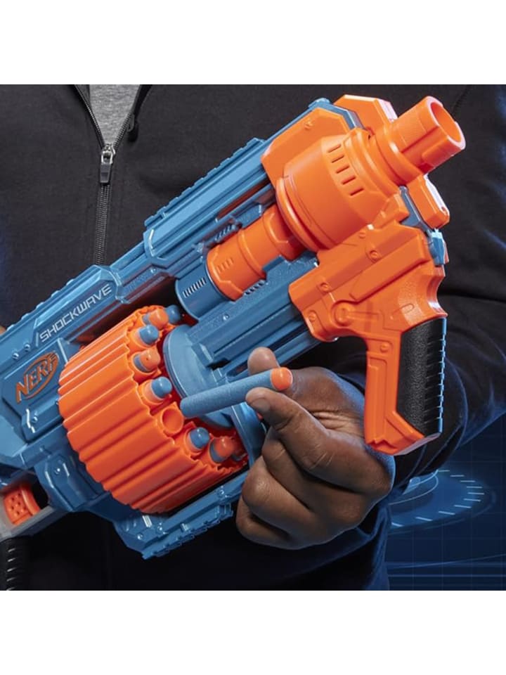 Nerf Spielzeugwaffen Elite 2.0 Shock Wave RD-15 in blau günstig kaufen onesize