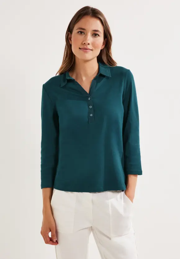 CECIL Shirt mit Polokragen