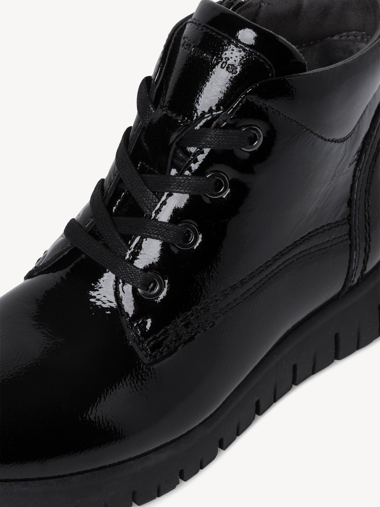 Bottine en cuir - noir