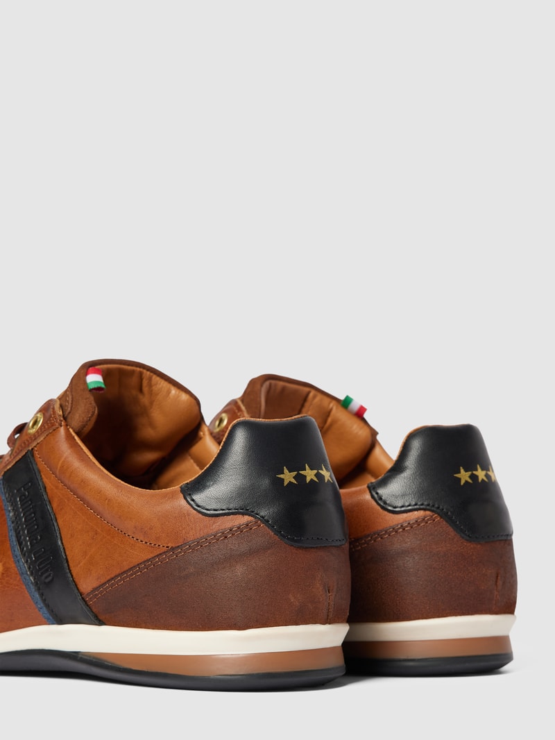 Sneaker aus Leder Modell 'ROMA UOMO' in cognac