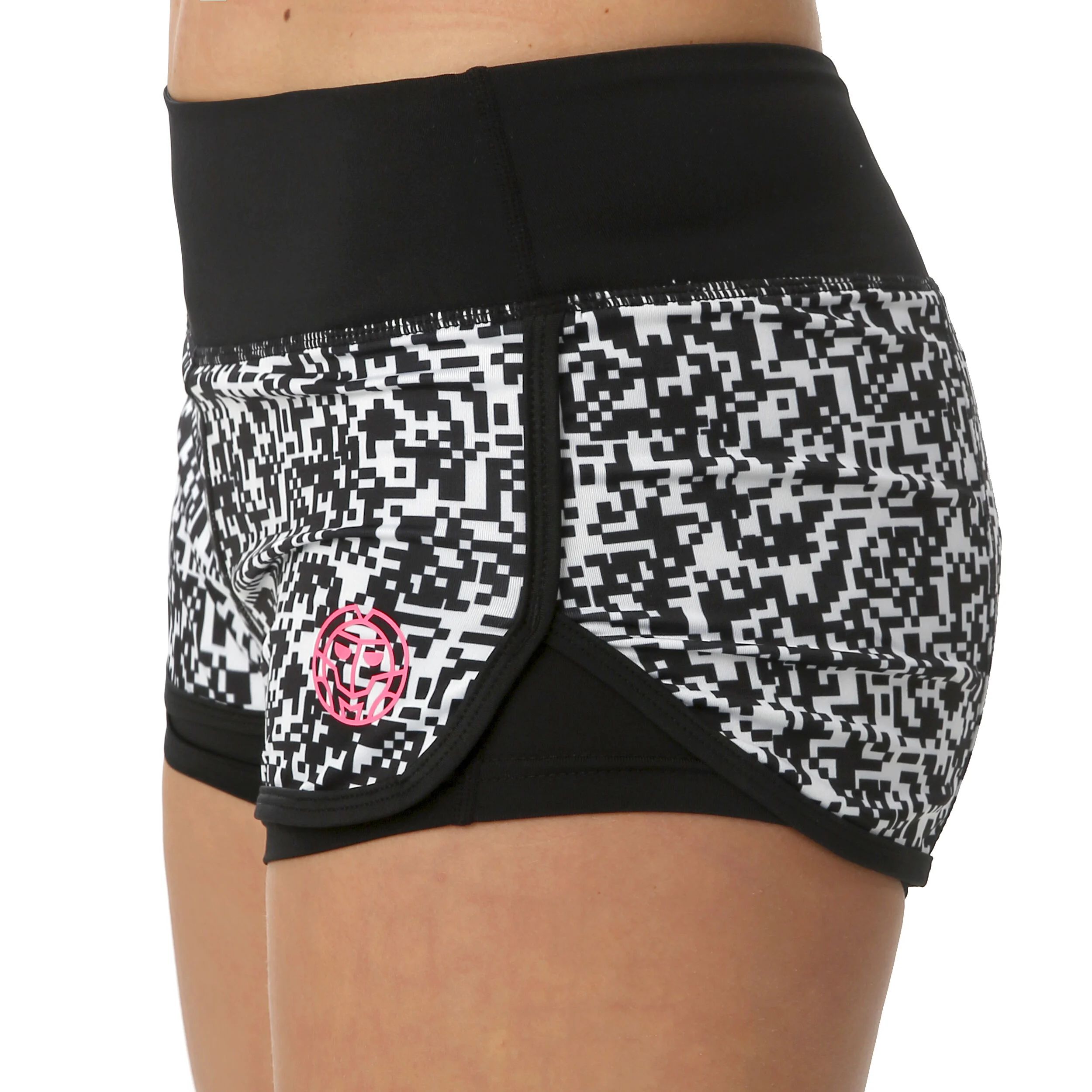 Hulda Tech 2in1 Shorts Special Edition Damen - Schwarz, Weiß