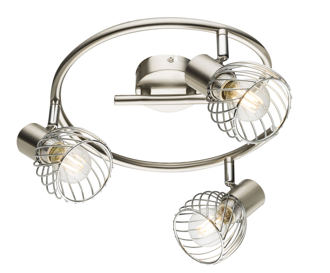 Globo Lighting - TEXAS - Strahler Metall Nickel matt, 3x E14