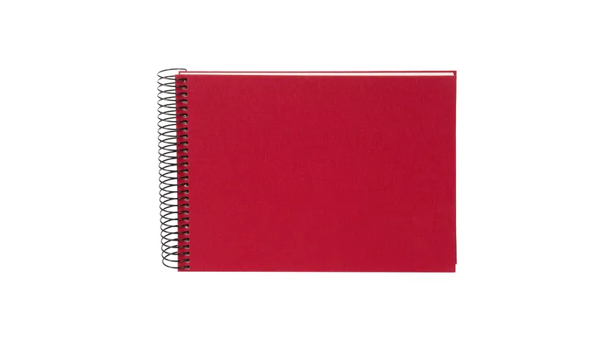 goldbuch Spiralalbum Bella Vista rot 24x17 cm mit 40 weiße Seiten