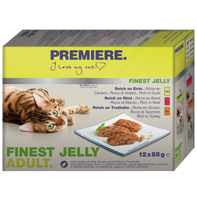 PREMIERE Nassfutter PREMIERE Finest Jelly Adult Multipack 12x85g